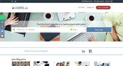 Desktop Screenshot of jobtic.ch